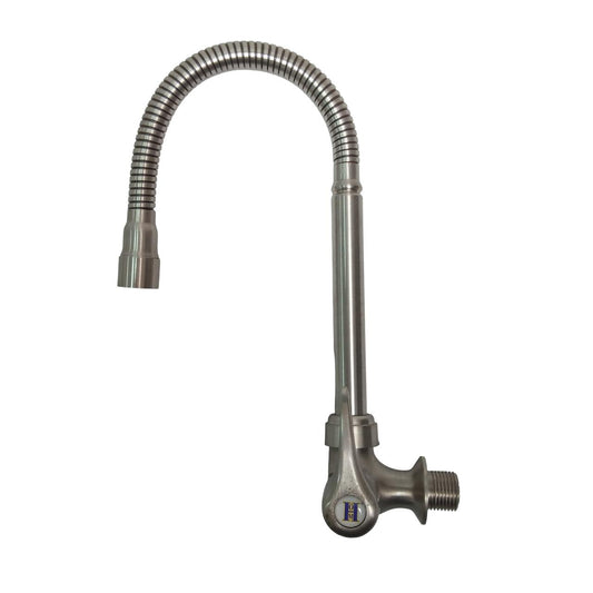 1/2 IN / HOM HBABK07 Kran Angsa Fleksibel Sink BCP Tembok Stainless