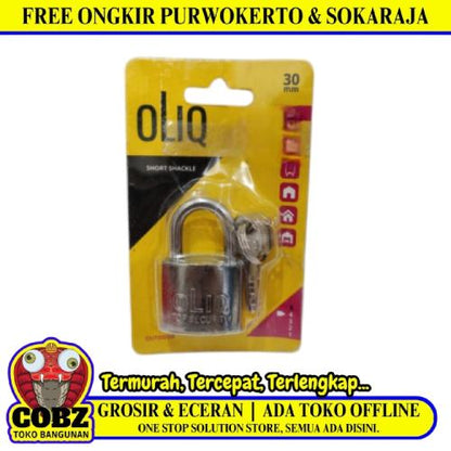 30 MM / OLIQ Gembok Pintu Pagar Padlock Anti Maling Leher Pendek