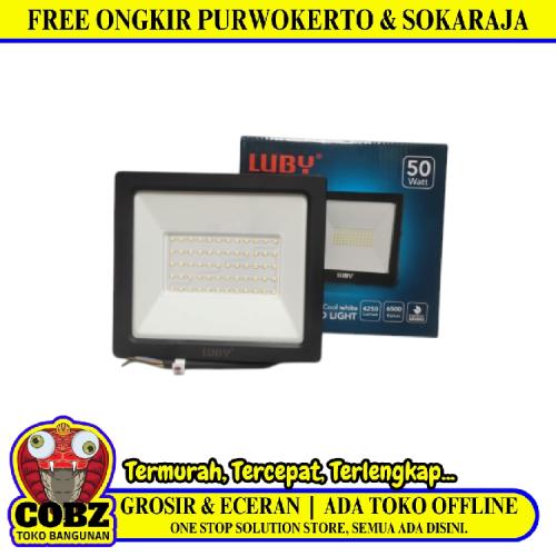50 WATT / LUBY LBKS-501 Lampu Kap Sorot Tembak Jalan Flood Light Putih