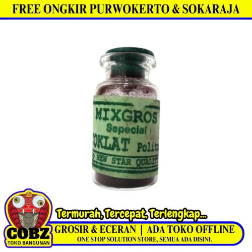 50 GR/ CAP NEW STAR QUALITY Pigmen Warna Campuran Plitur Bubuk Coklat