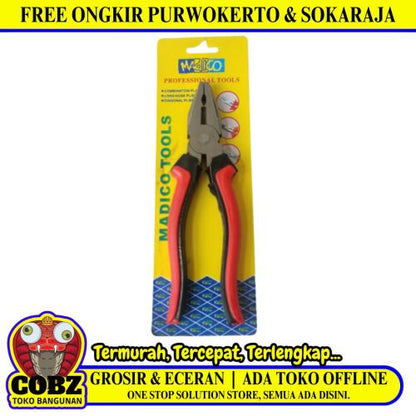 8 IN / MADICO Tang Kombinasi Kawat Kabel Combination Pliers