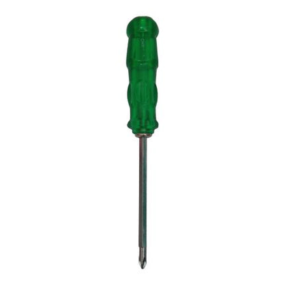 4 IN / CHROME Obeng Screwdriver Two Way Bolak Balik Plus Minus 2 In 1 Gagang Fiber