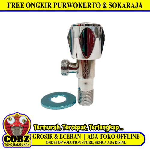 1/2 IN / HOMENEEDS 001 Stop Kran Air Shower Kloset Monoblok Stainless