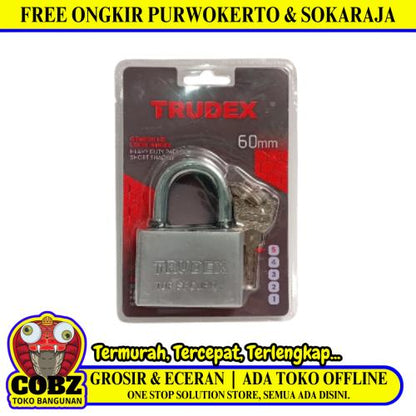 60 MM / TRUDEX Gembok Pintu Pagar Padlock Anti Maling Leher Pendek