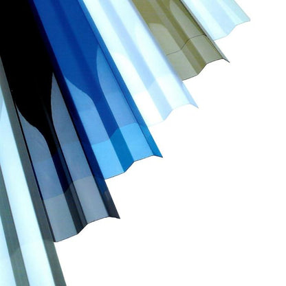 0.8 MM x 840 MM x 2.4 M / SOLARTUFF GRECA Atap U PVC Gelombang Kecil Green Lembar