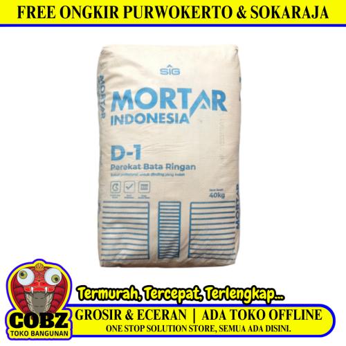 40 KG / MORTAR INDONESIA D-1 Semen Instant Perekat Bata Ringan Sak