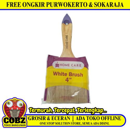 4 IN / HOME CARE Kuas Cat Tembok Kayu Besi Air Acyrlic Paint Brush