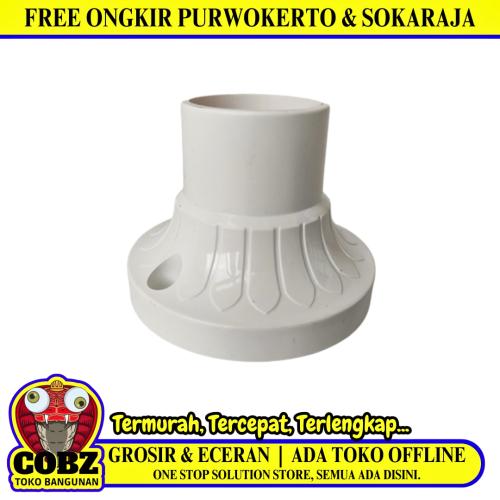 MATSUI Fitting Tempat Lampu Plafon Atap Tempel Bulat Kecil Putih