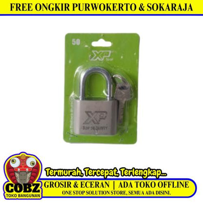 50 MM / XP IP-X5C01 Gembok Pintu Pagar Padlock Anti Maling Leher Pendek