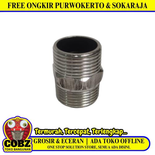 3/4 IN / TM Double Nepel Drat Luar Nipple Male Outer Stainless