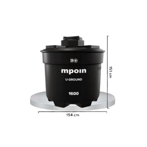 1600 L / MPOIN + U - GROUND UG 1600 Water Torrent Tangki Tandon Air PVC Sand + Acc Set