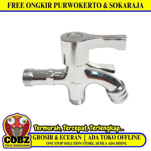 1/2 IN / FIONI FKC51 Kran Air Cabang Doble Shower Mesin Cuci Stainless