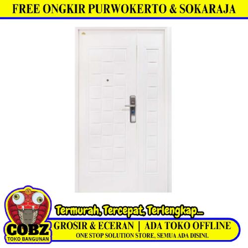 5 CM x 120 CM x 210 CM / FORTRESS FORT 120.11 MOM & SON Pintu Baja White Set