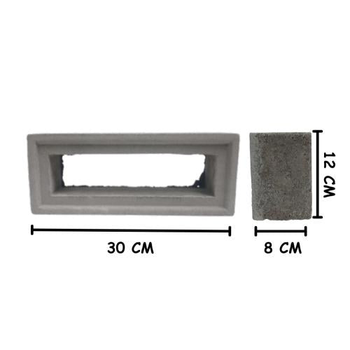 12 CM x 30 CM / TM Rooster Lubang Angin Semen 1 Sisi Biji