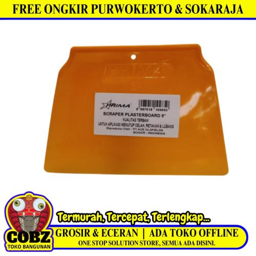 9 INCH / PRIMA  Sekrap Daun Kape Scrapper Cat Perata Acian Plastik PVC