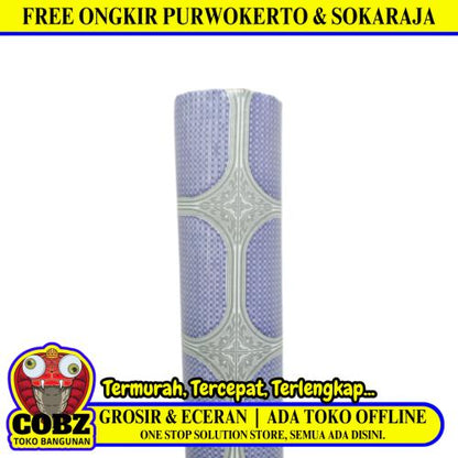 120 CM / TM  Karpet Perlak Lantai Meja Vinyl PVC Violet Meter