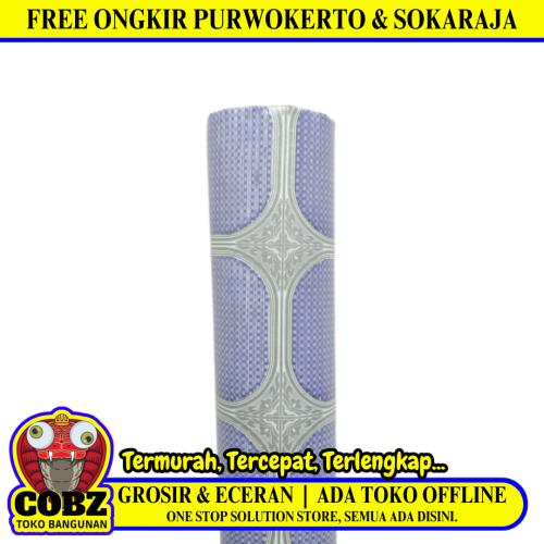 120 CM / TM  Karpet Perlak Lantai Meja Vinyl PVC Violet Meter