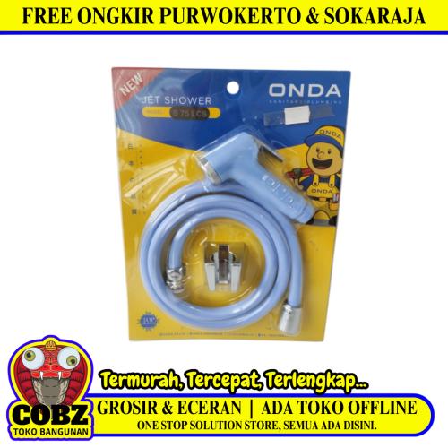 1/2 IN X 120 CM / ONDA S 75 LCS Jet Shower Cebok Toilet Plastik PVC Set