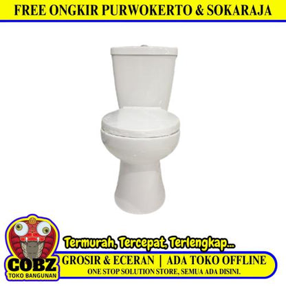 70 CM x 38 CM x 74 CM / KIA 010 Monoblok Kloset Duduk Tangki Putih Set