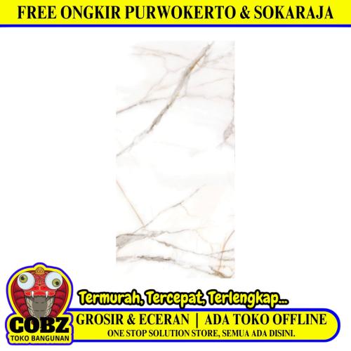 30 CM x 60 CM / PLATINUM KENYA GOLD Granit Dinding Glossy Dus