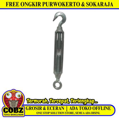 M 24 / TM Span Skrup Jarum Keras Kawat Turn Buckle 1 IN Silver