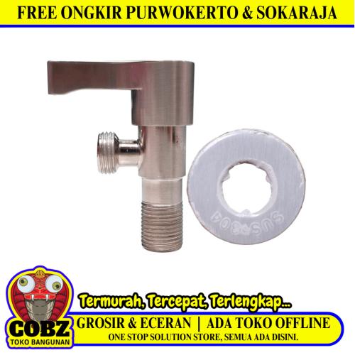 1/2 IN / GRAVINO 5090 Stop Kran Air Shower Kloset Monoblok Stainless