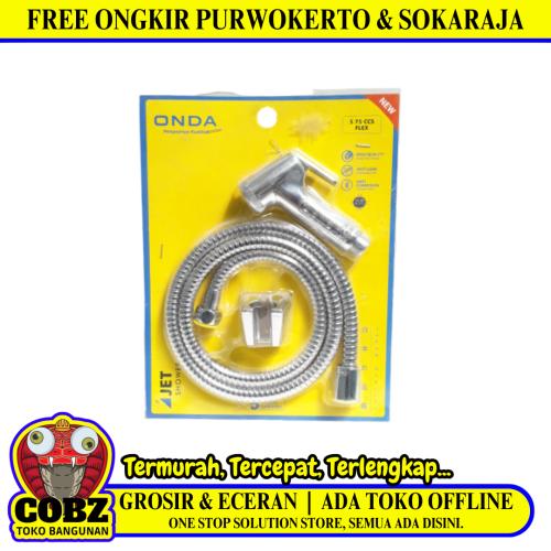 1/2 IN x 120 CM / ONDA S75 CCS Jet Shower Cebok Toilet Stainless Set