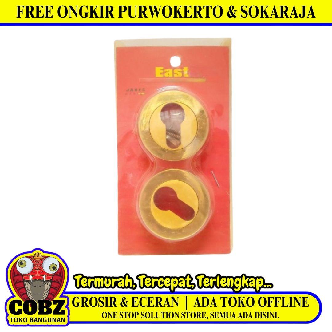 D 5 CM / EAST Ring Kunci Tutup Lubang Silinder Pintu Stainless Set