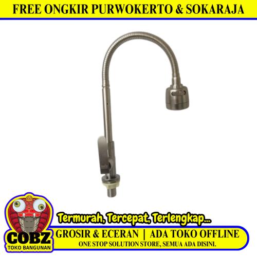 1/2 IN / BANO SUS304 02 Kran Angsa Fleksibel Sink BCP Wastafel Stainless