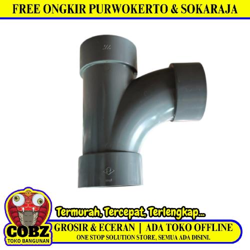 2 1/2 IN / RUCIKA Tee Y Branch Sambungan Fitting Pipa PVC