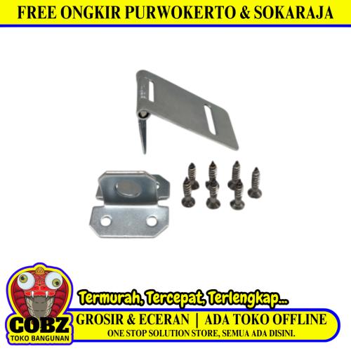 2 IN / JUMBO Overpal Tempat Gembok Cantel Kunci Pintu