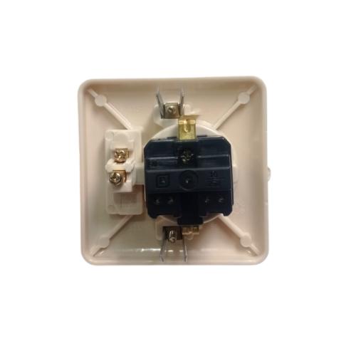 1 LUBANG / BROCO Stop Kontak + Saklar Single Tanam IB Inbow Cream