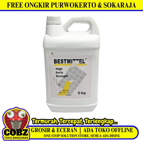 5 KG / BESTMITTEL Obat Cor Penguat Pengeras Beton Tembok Usia Muda Kaleng