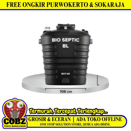 800 L / M POIN + BIO PLUS BST-80 Septic Tank Sepiteng Tangki PVC Silver Stone Set