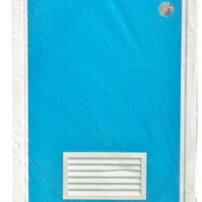 9.4 CM x 70 CM x 194 CM / TM Pintu Kamar Mandi PVC Biru Set
