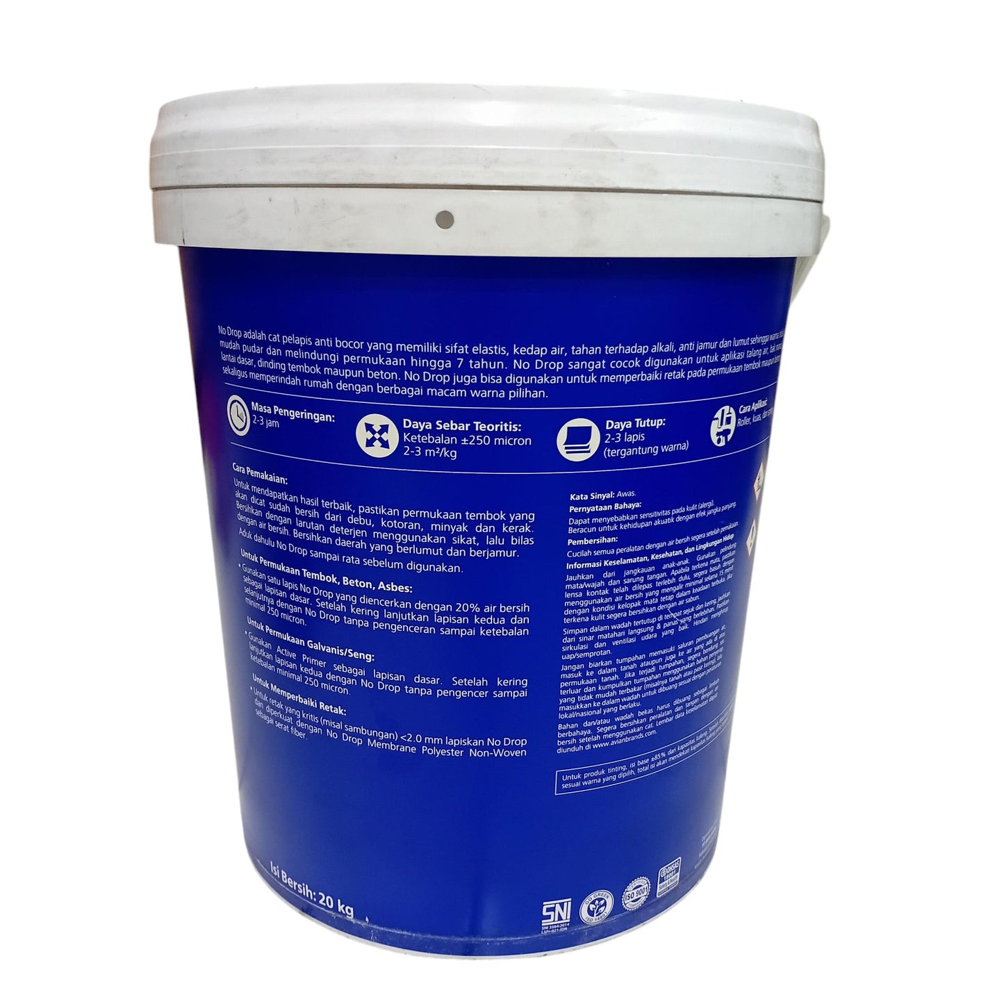 20 KG / NO DROP Cat Pelapis Anti Bocor Waterproofing Paint Pail