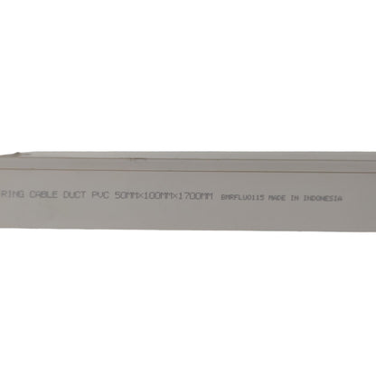 50 MM x 100 MM x 1.7 M / NISO Kabel Dak Ducting Trunking Protector Putih Batang