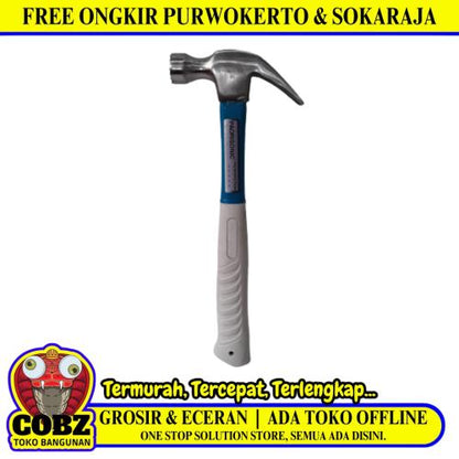 8 OZ / PAORISONIC Palu Martil Kambing Tanduk Congkel Paku Gagang Karet