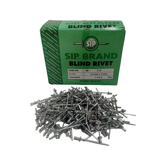 2.4 MM x 6 MM / SIP Paku Rivet Keling Tang Rivet No SP - 320 Dus