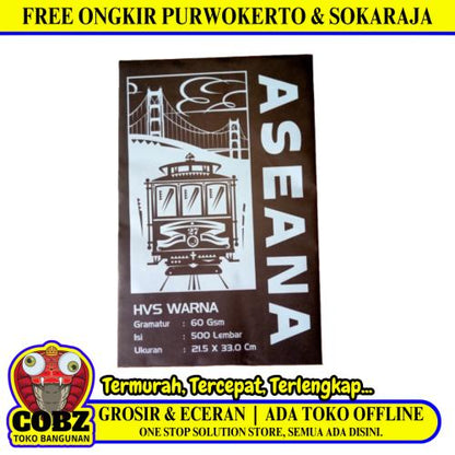 SIZE F4 / TM Kertas HVS Multipurpose Polos Biru Rim