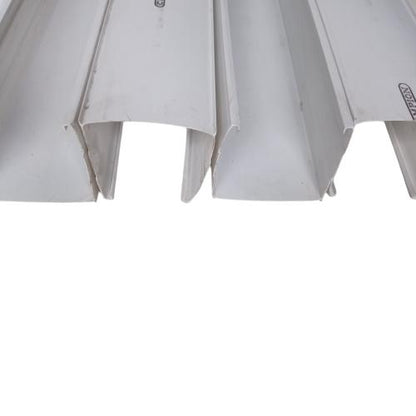 12 CM X 11 CM X 4 M / CHAMPION Talang Kotak Pipa Air Hujan Putih Batang