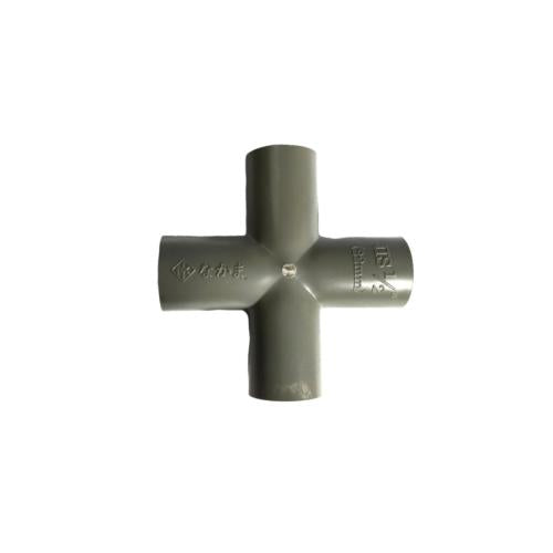 1/2 IN / TM Tee 4 Way Straight Fitting Pipa Hidroponik PVC Pcs