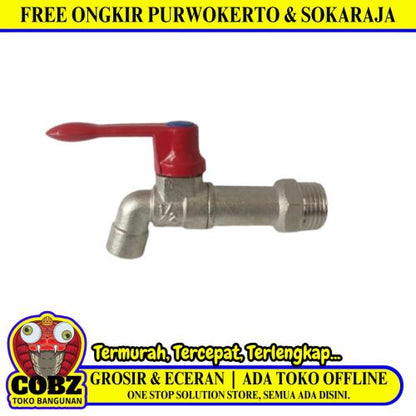 1/2 INCH / GALAXY Kran Air Tembok Taman Bola Ball Valve Stainless