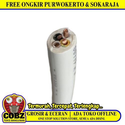 4 INTI x 10 MM x 50 M / ETERNA NYM Tunggal Kabel Tembaga SNI Putih Roll