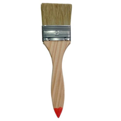 2 IN / WANLY Kuas Cat Tembok Kayu Besi Air Acyrlic Paint Brush