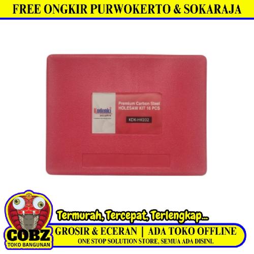 19.5 CM x 15 CM x 4 CM / KODENKI Tool Organizer Box Hole Saw Kayu