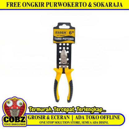 6 IN / ESSEN Tang Potong Kawat Kabel Diagonal Cutting Pliers