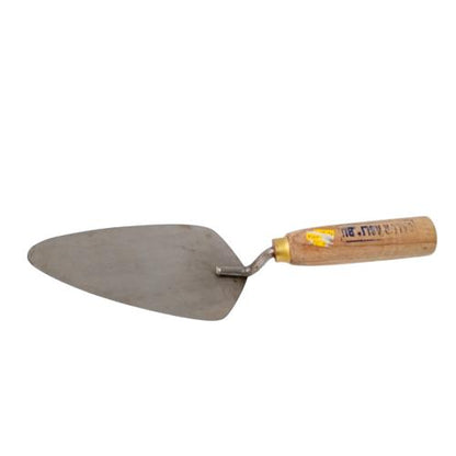 6 IN / GALUR ASLI Cetok Sendok Semen Acian Trowel Lancip Gagang Kayu