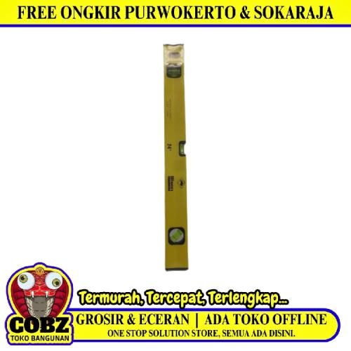 24 INCH/ BISON Penggaris Waterpass Alat Ukur Kemiringan Alumunium