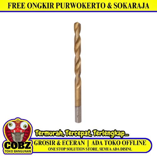 7 MM / GOLDENO Shank Twist Drill Bits Mata Bor Besi Baja Kayu Pvc